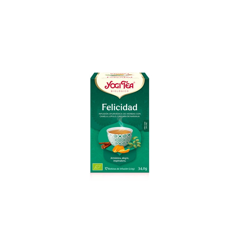 Yogi Tea Felicidad Infusion Canela Lupulo y Naranja 17 Uds
