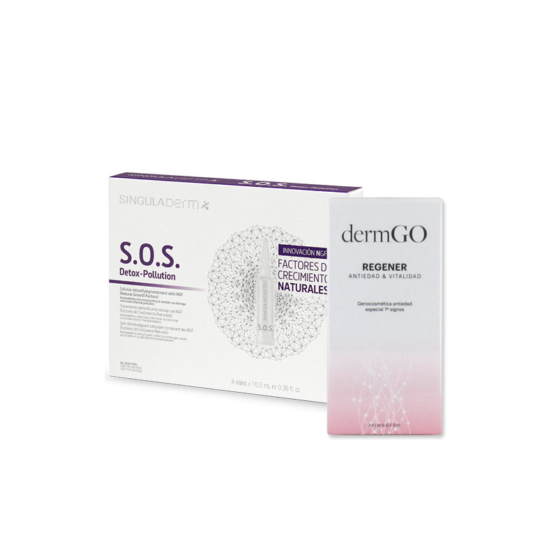 Singuladerm Sos Detoxpollution Detoxificante 4 viales + Serum 2ml