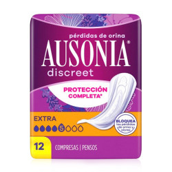 Ausonia Discreet Perdidas de Orina Compresa Extra 12 Uds