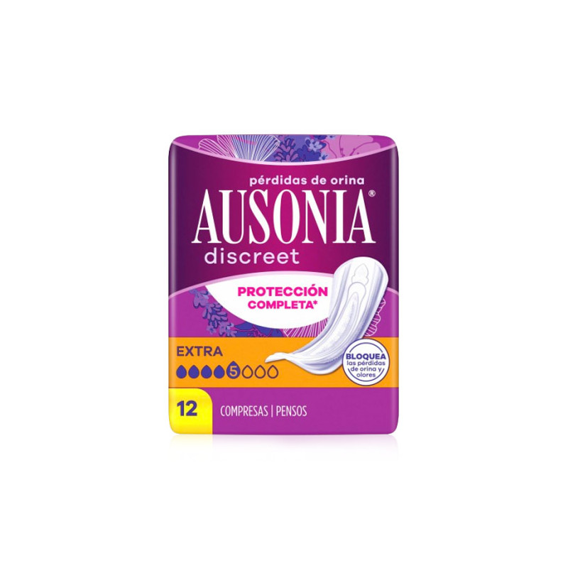 Ausonia Discreet Perdidas de Orina Compresa Extra 12 Uds