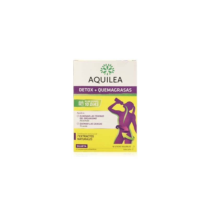 Aquilea Detox + Quemagrasas Silueta Sabor Piña 10 Sticks
