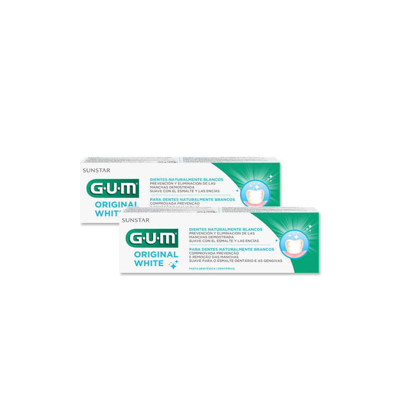 Gum Original White Pasta Dental Duplo 2x75ml