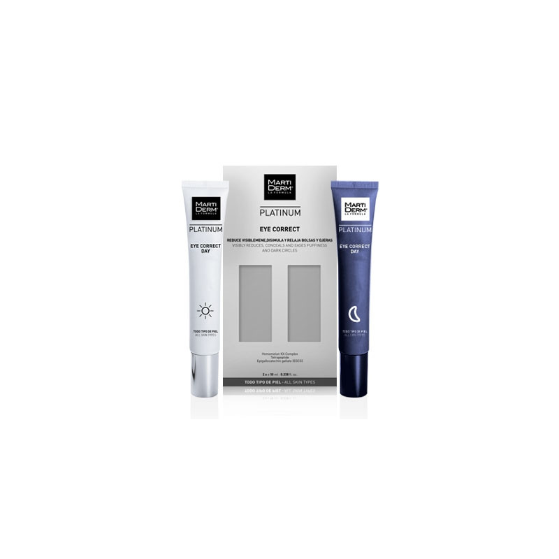 Martiderm Platinum eye correct day c ojos 10ml +c ojos noche 10ml