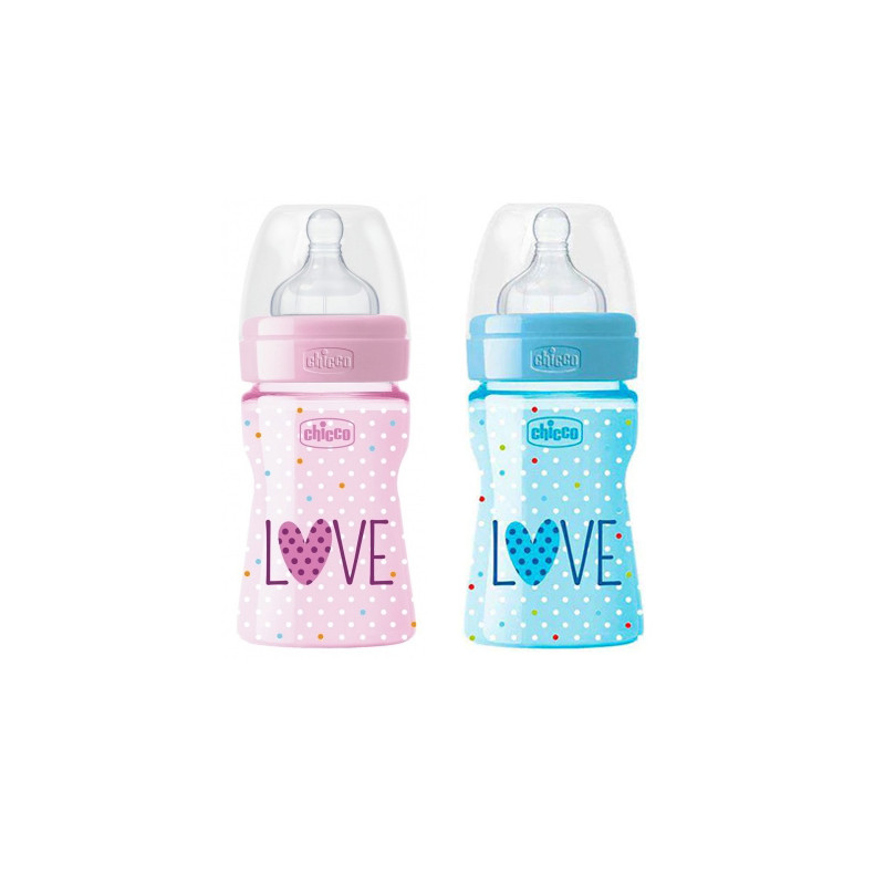 Chicco Benessere Biberon Tetina Silicona Well-Being 0m+ 150ml