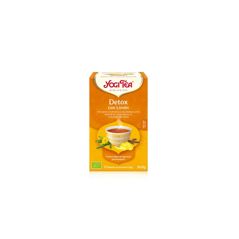 Yogi Tea Detox infusion diente de leon regaliz y limón 17 uds