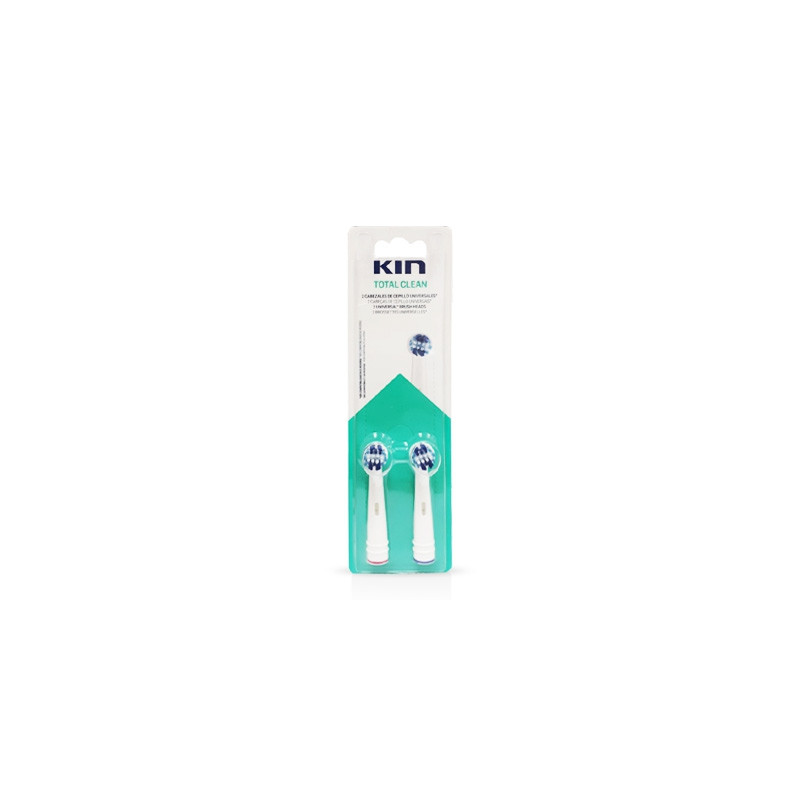 Kin Recambio cepillo dental eléctrico total clean 2 uds