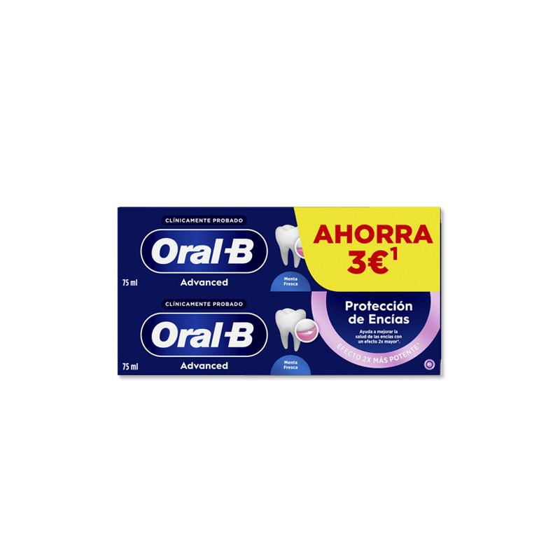Oral-B Advanced Proteccion Encias Pasta Dental Duplo 2x75ml