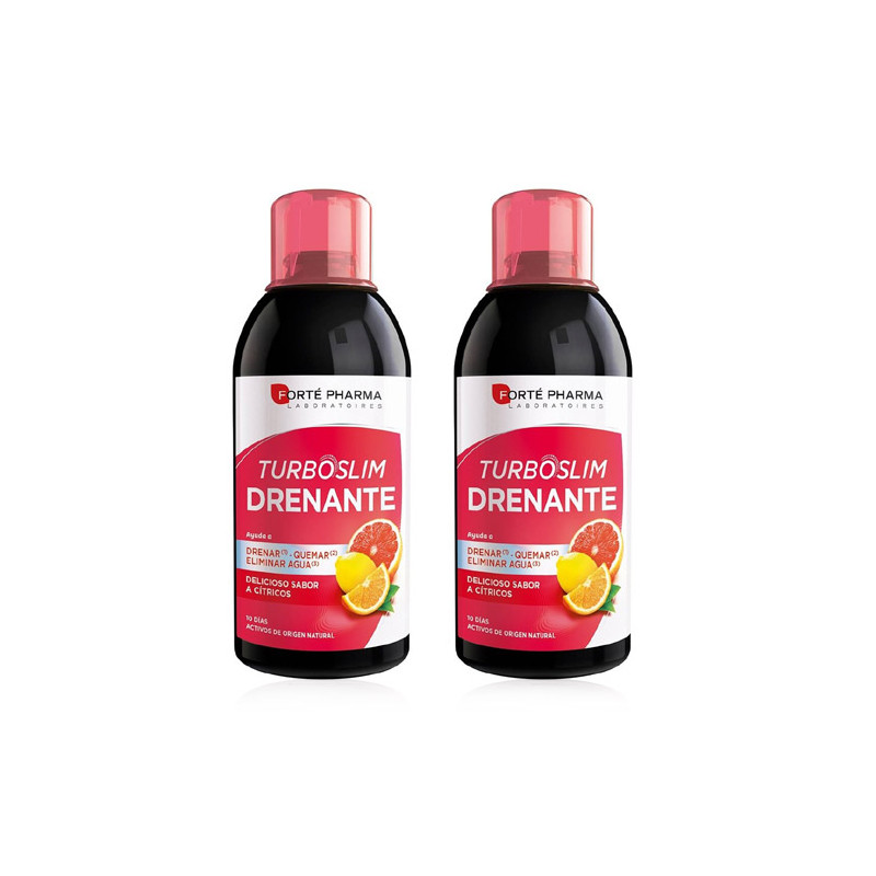 Forte Pharma Turboslim Drenante Sabor Citrico Duplo 2x500ml