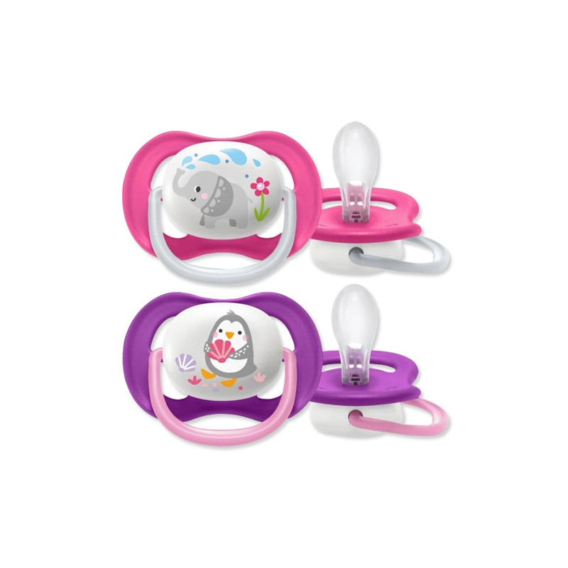 Avent Classic Chupete Silicona Ortodontico 6-18m+ 2 uds