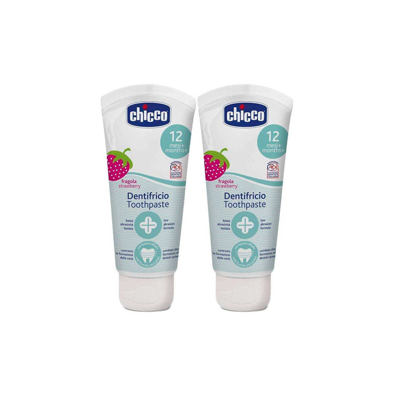 Chicco Dentifrico Infantil Fresa Duplo 2x50ml