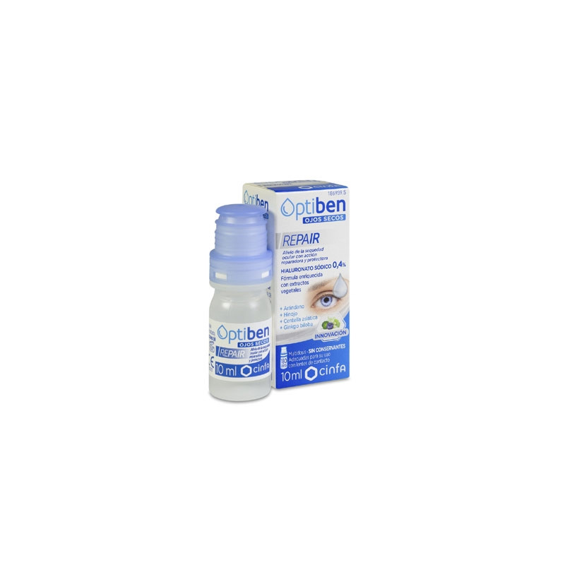 Optiben Repair Ojos Secos Gotas Sequedad Ocular 10ml