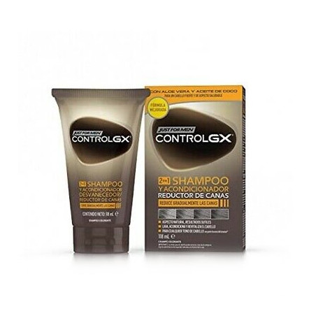 Just For Men Control Gx 2 en 1 Champu-Acondicionador Canas 118ml
