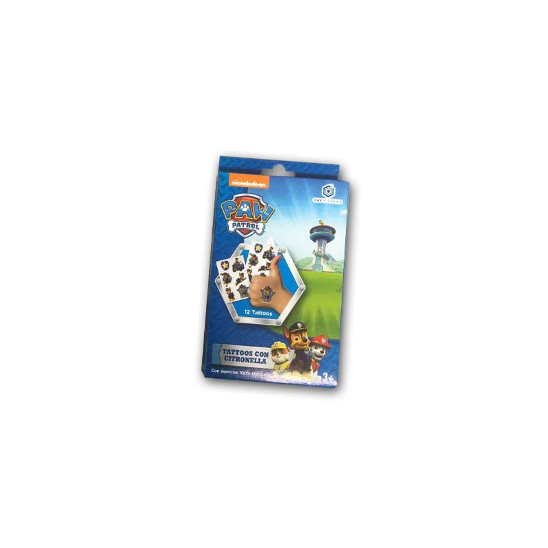 Davipharma puw patrol tattoos con cintronella azul 12 uds
