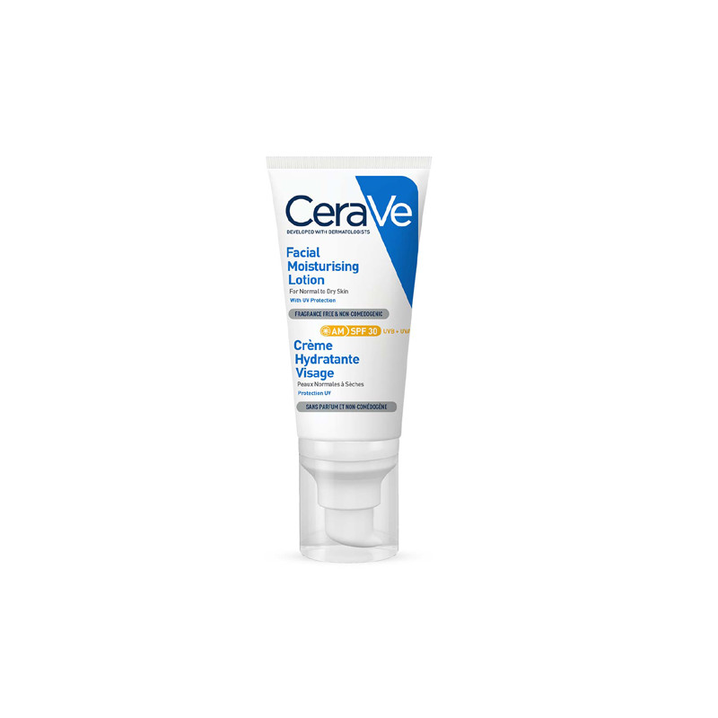 Cerave Locion Hidratante de Rostro Piel Normal-Seca Spf30 52ml
