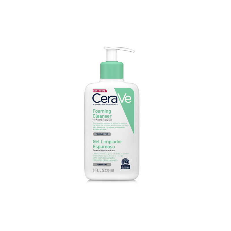 Cerave Gel Limpiador Espumoso Piel Normal-Grasa 236ml