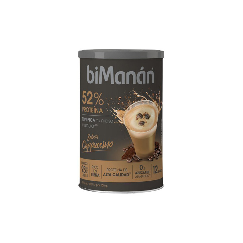 Bimanan 52% Proteina Batido Sabor Cappuccino 360gr