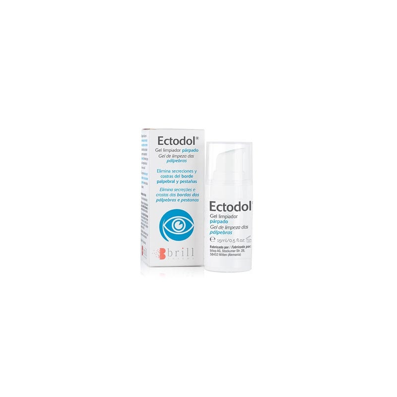 Ectodol gel limpiador parpados 15ml