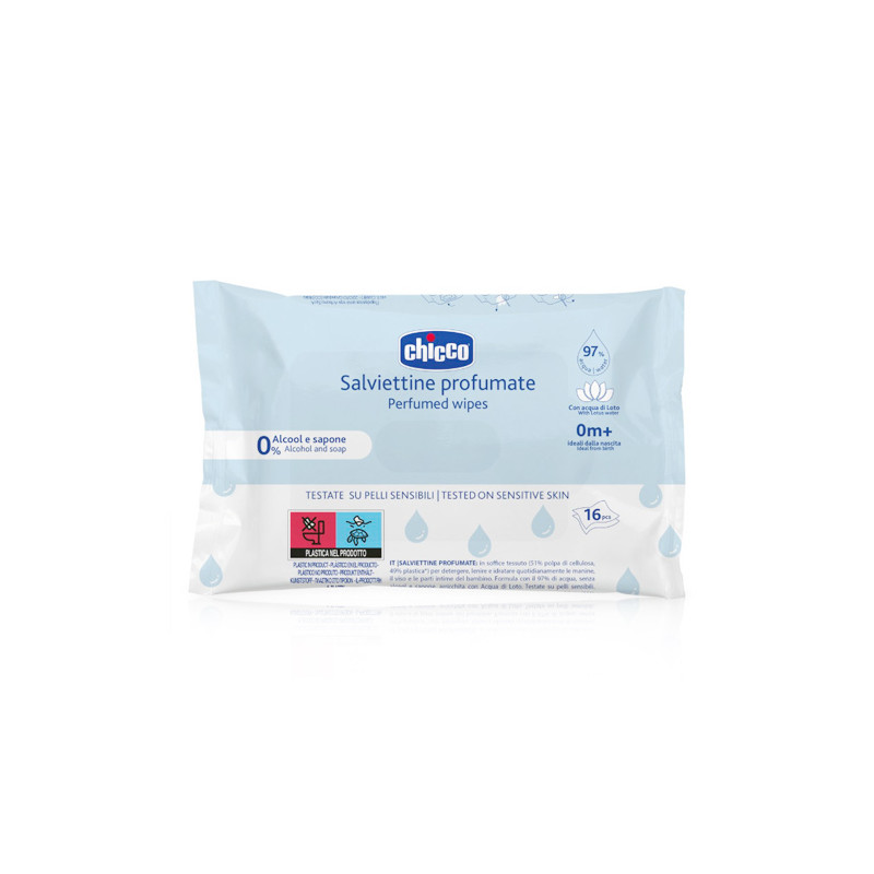 Chicco Toallitas Humedas Limpiadoras Suavizantes 16Uds