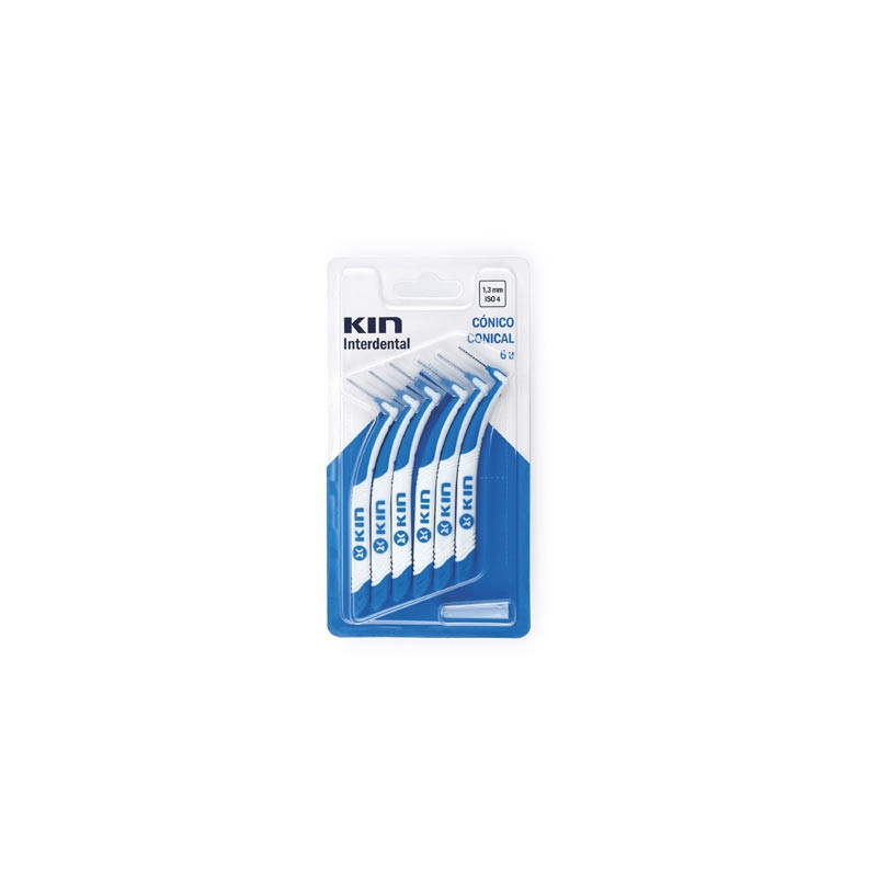 Kin Cepillo interdental conico conical azul 6 uds