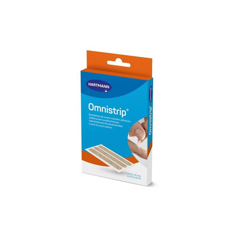 Hartmann Omnistrip Tiras Sutura Cutanea 76mm 2x3 Uds