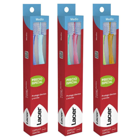 Lacer Cepillo Dental Adulto Medio 2 Uds
