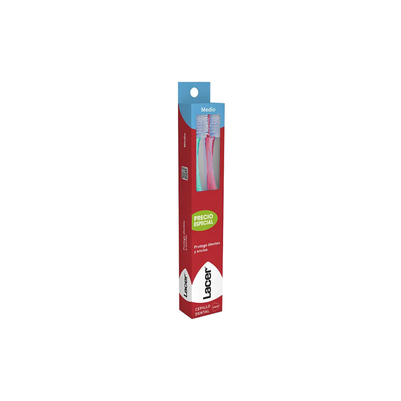 Lacer Cepillo Dental Adulto Medio 2 Uds