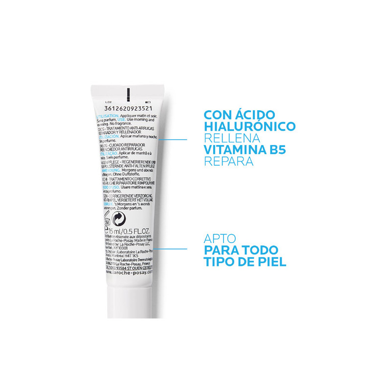 Hyalu B5 ojos Tratamiento Antiarrugas Rellenador 15ml.Roche Posay