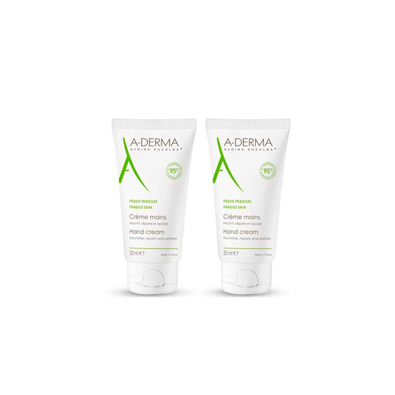 Aderma Crema de Manos Extracto Avena Duplo 2x50ml