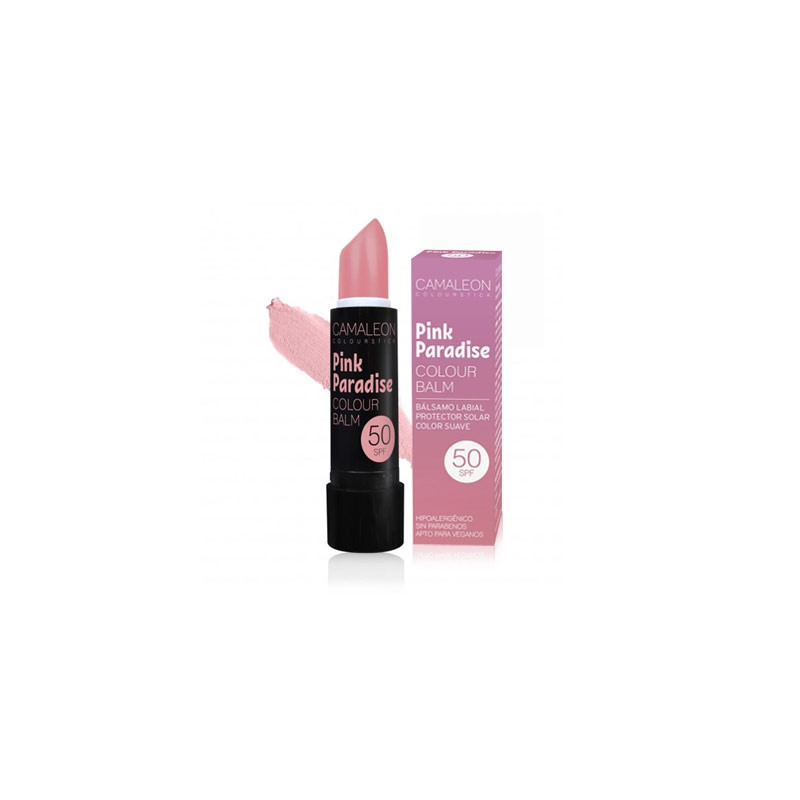 Camaleon pink paradise balsamo labial color suave spf 50 4gr
