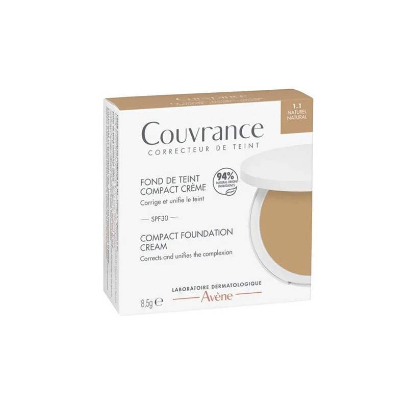 Avene Couvrance Base Maquillaje Crema Compacta 1.1 Natural 8,5gr