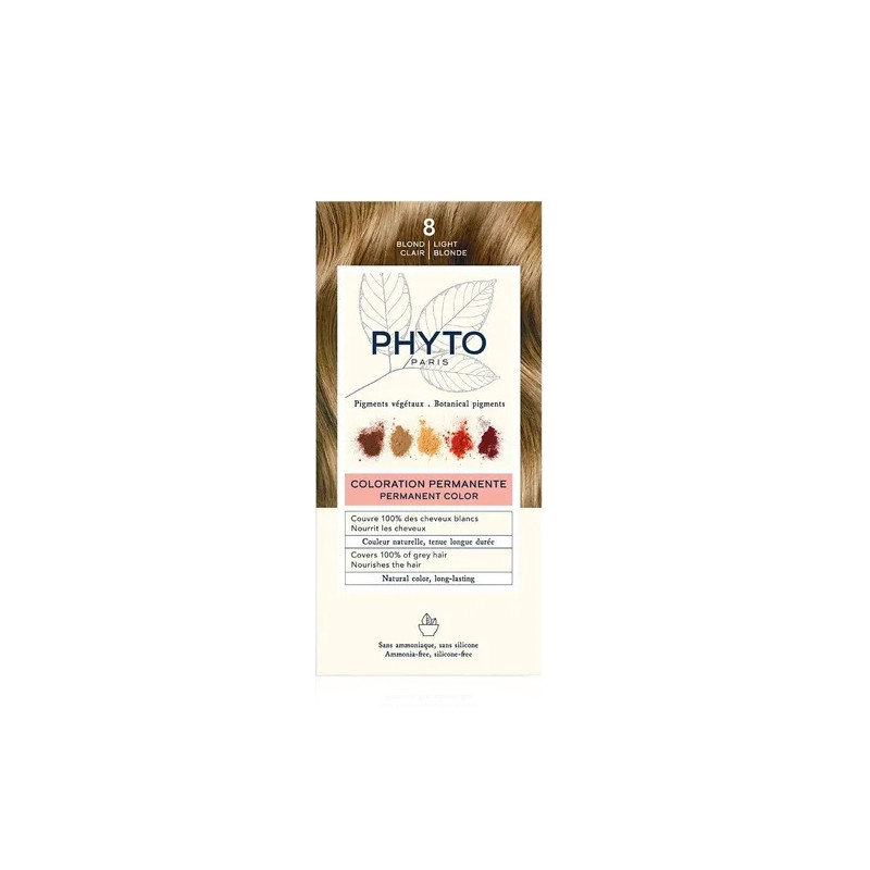 Phyto Color Tinte Permanente 8 Rubio Claro