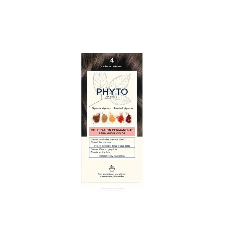 Phyto Color Tinte Permanente 4 Castaño