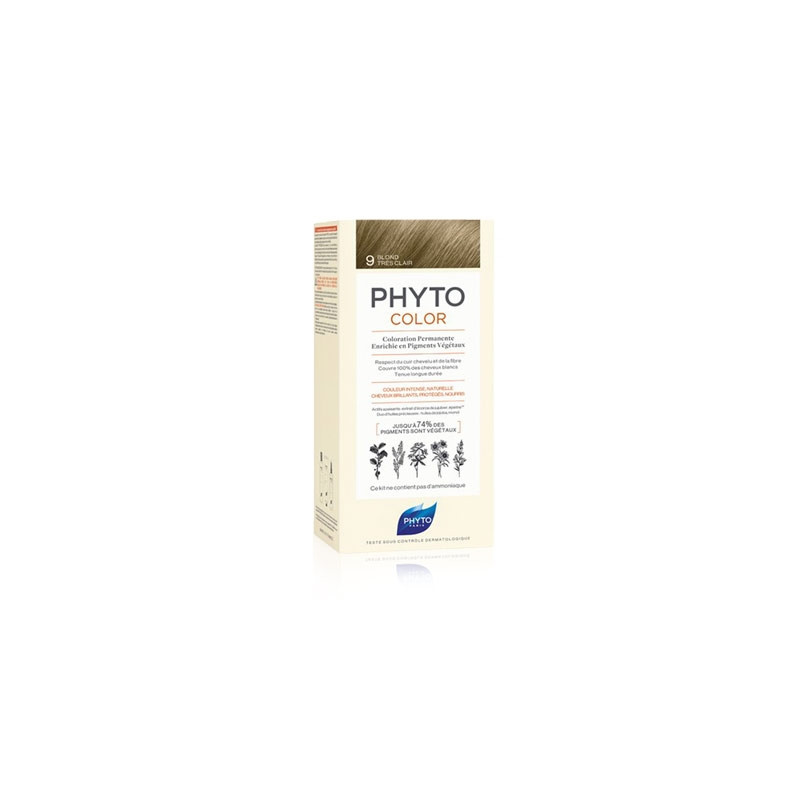 Phyto Color Tinte Permanente 9 Rubio Muy Claro