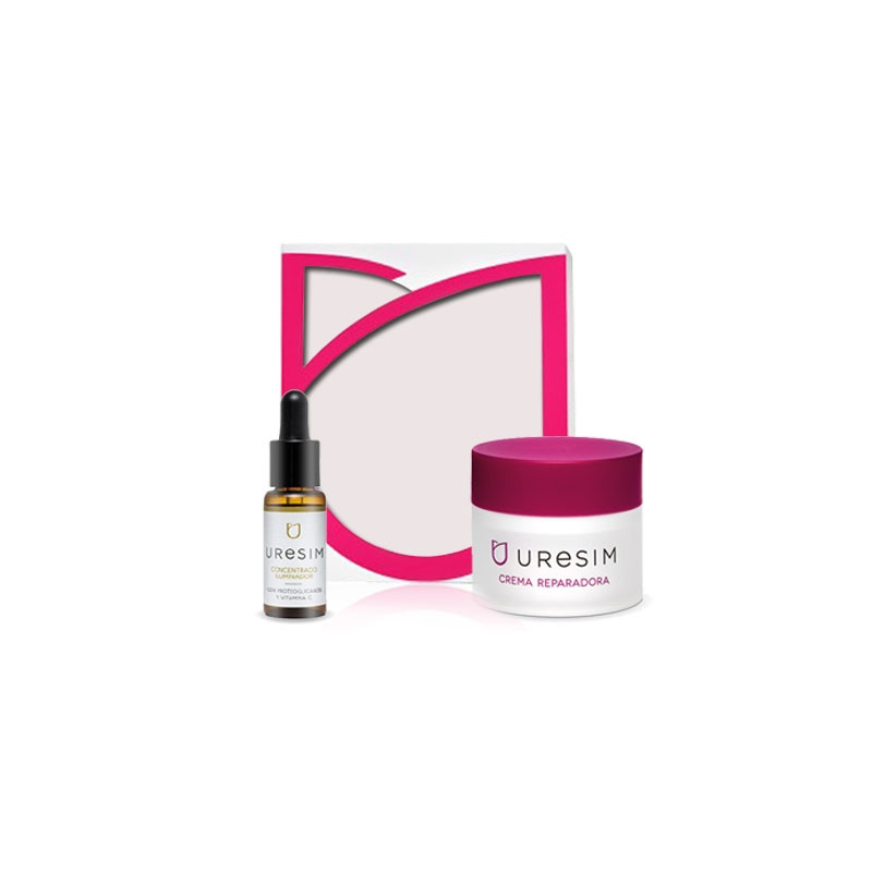 Uresim crema reparadora p/seca 50ml + Concentrado iluminador 20ml