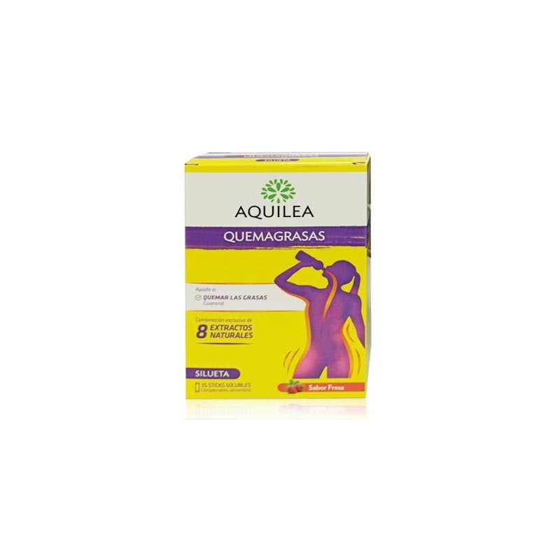 Aquilea Quemagrasas Silueta Sabor Fresa 15 Sticks Solubles