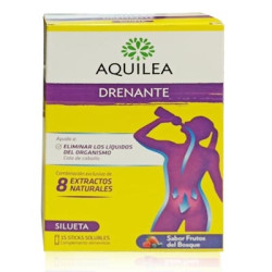 Aquilea Drenante Silueta Sabor Frutos Bosque 15 Sticks Solubles