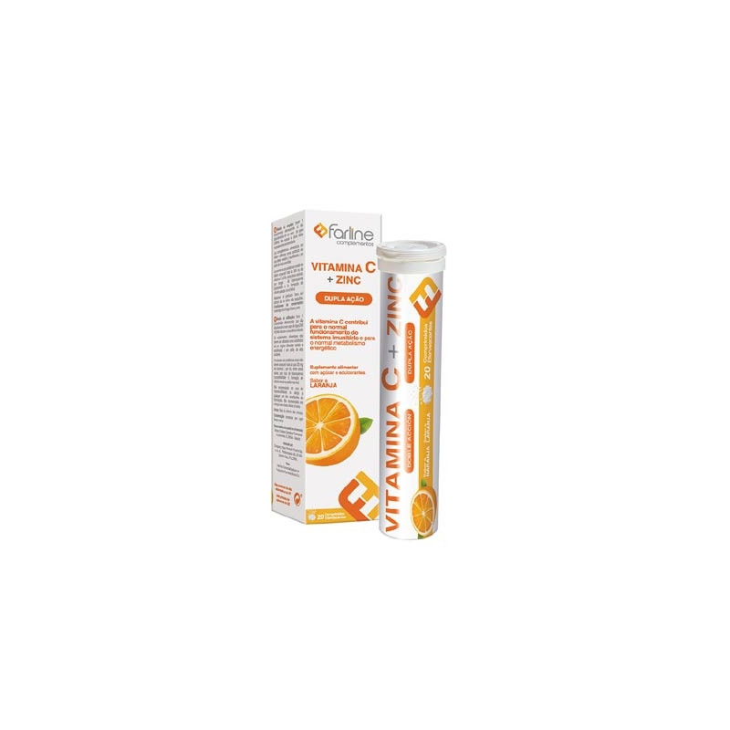 Farline Vitamina C + Zinc 20 Comprimidos Efervescentes