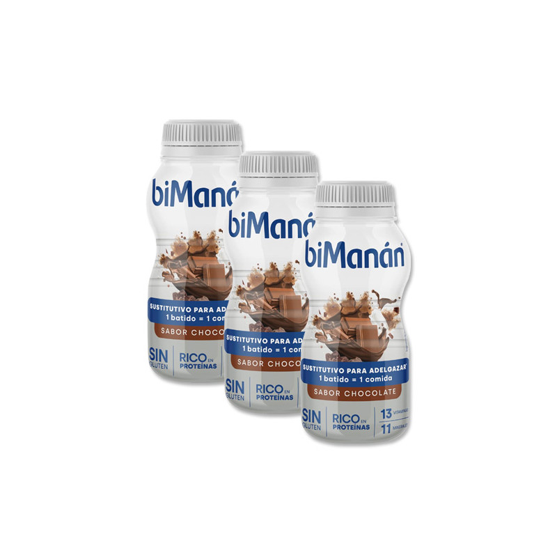 Bimanan Batido Sabor Chocolate Triplo 3x320ml - Farmacia en Casa Online