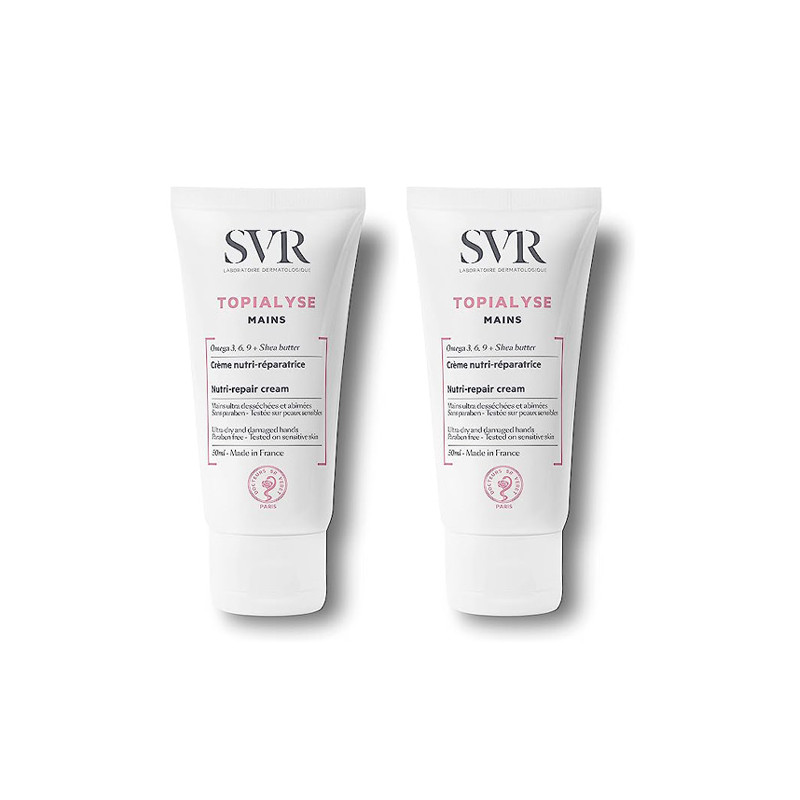 SVR Topialyse Crema de Manos Nutri-Reparadora Duplo 2x50ml
