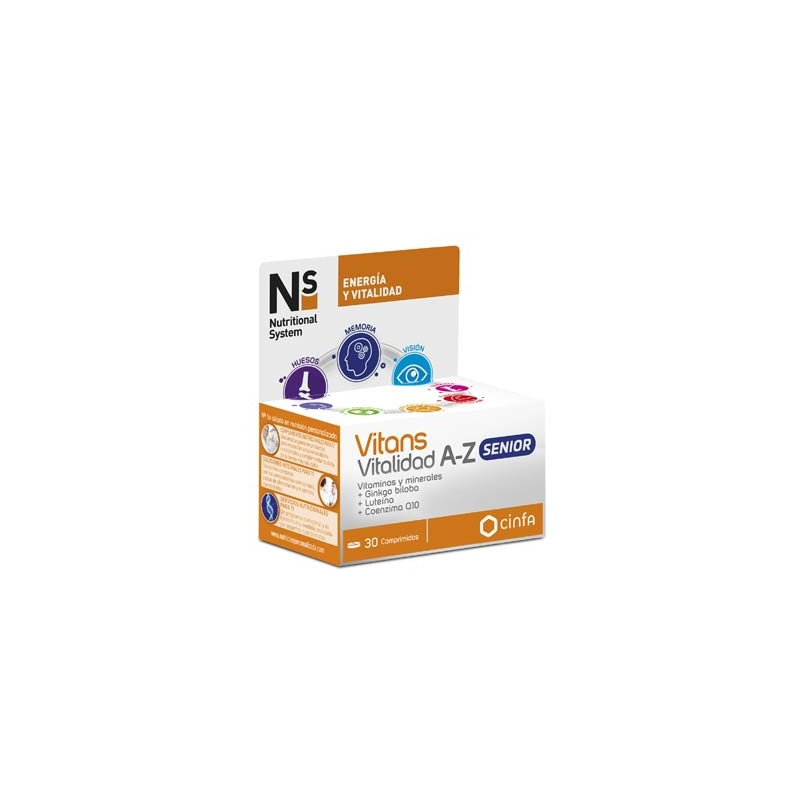 Nutritional System Vitans Vitalidad A-Z Senior 30 Comprimidos