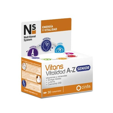 Nutritional System Vitans Vitalidad A-Z Senior 30 Comprimidos