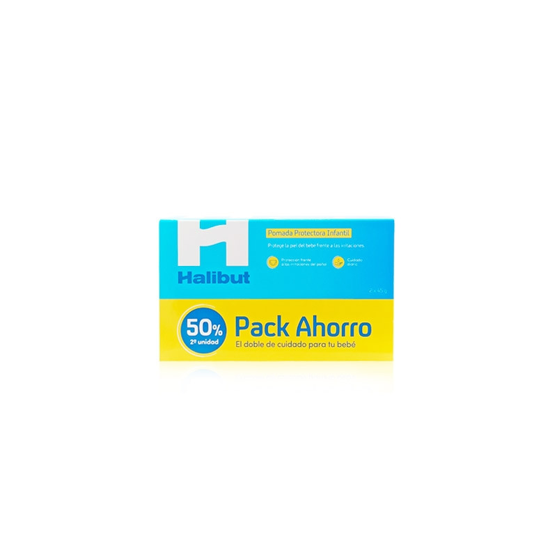 Halibut Pomada Protectora Infantil Duplo 2x45gr