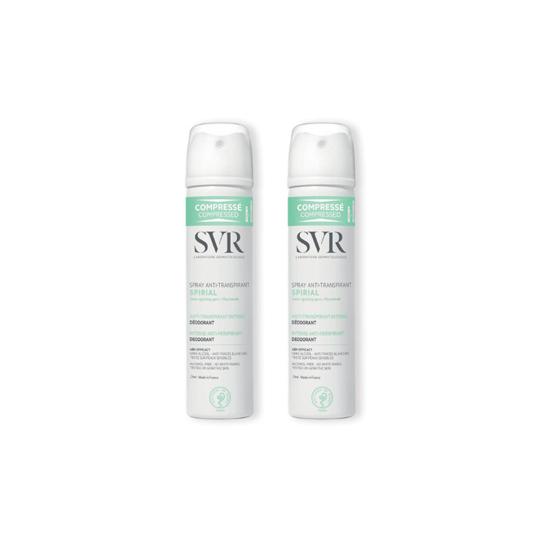 SVR Spirial Desodorante Anti-Transpirante Spray Duplo 2x75ml