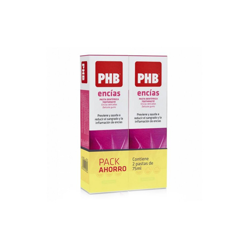 PHB Encias Pasta Dentifrica Sabor Menta Fresca Duplo 2x75ml