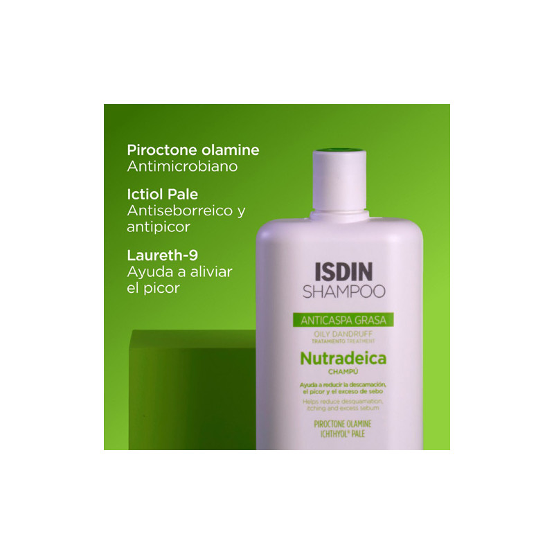Isdin Nutradeica Champu Tratamiento Anticaspa Grasa 400ml