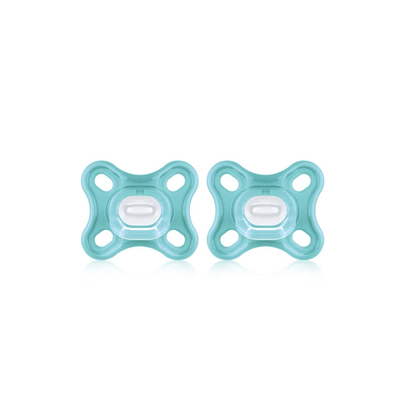 Mam Comfort Chupete Silicona Verde 0-3m 2 Uds
