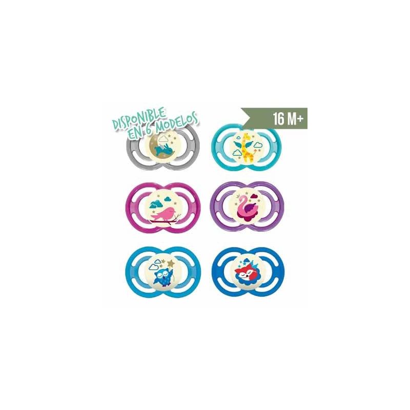 Mam Perfect Night Chupete Silicona Nocturno Animales 16m+ 1 Ud