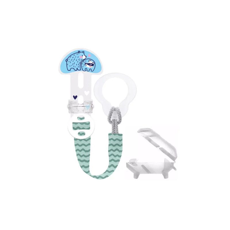 Mam Clip It Cover Broche Cinta Oso Azul 1Ud