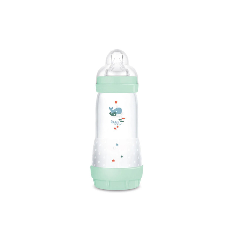 Mam Easy Start Biberon Anticolico Tetina Silicona Verde 4m+ 320ml