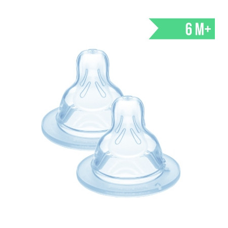 Mam Tetina NºX Silicona 6m+ 2 Uds